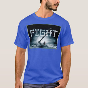T-SHIRT COMBATTRE EN BLANC