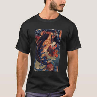 T-shirt Combattre La Carpe Géante Japonaise