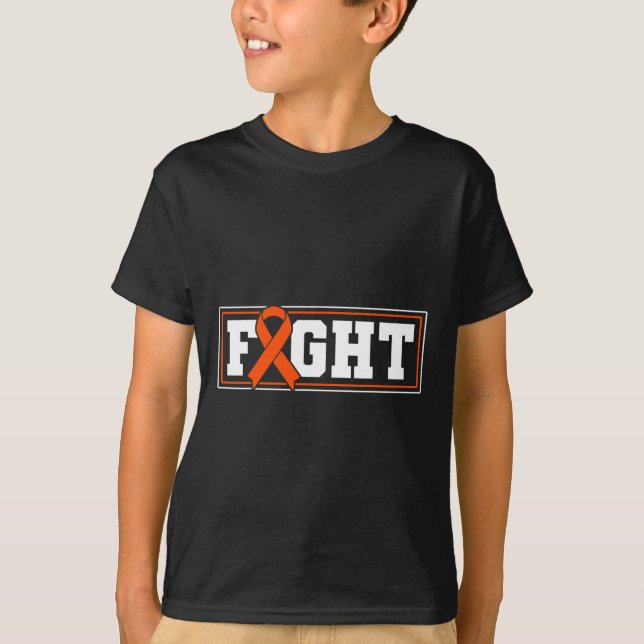 T-shirt Combattre la leucémie Orange Ribbon 1 (Devant)