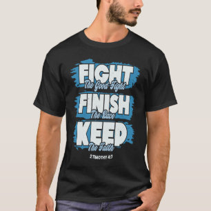 T-shirt Combattre le bon combat de la foi Bible Verse Chri