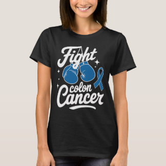 T-shirt Combattre le cancer du côlon Ruban bleu Cancer du