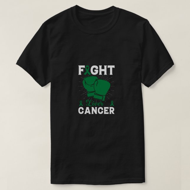 T-shirt combattre le cancer du foie (Design devant)
