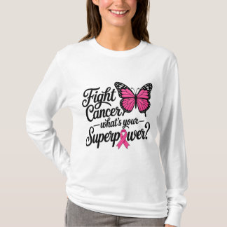 T-shirt Combattre le Cancer Quel est Votre Superpouvoir Pa