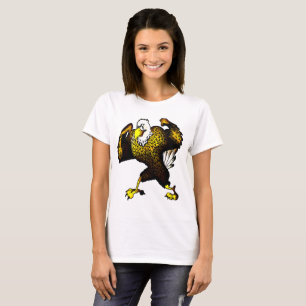T-shirt Combattre les femmes caricaturales d'aigle