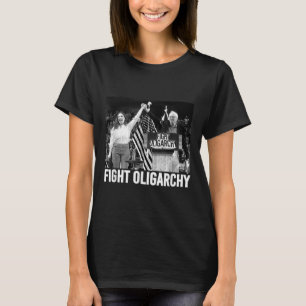 T-shirt Combattre L'Oligarchie, Manifester Et Résister Ave