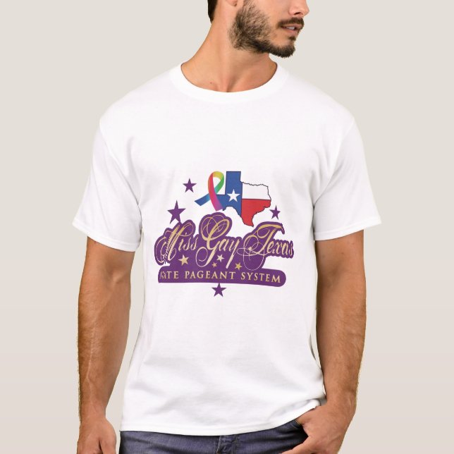 T-shirt Combattre Miss Gay Texas State Pageant System Shir (Devant)