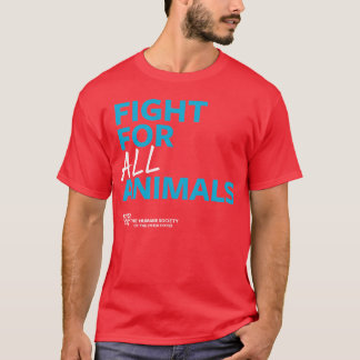 T-shirt Combattre pour tous les animaux famille