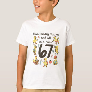 T-shirt Combien de canards pas tous alignés Drôle 67 Canar