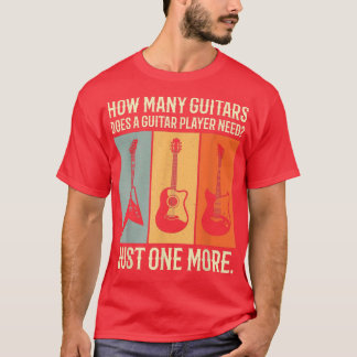 T-shirt combien de guitares un guitariste a-t-il besoin ju