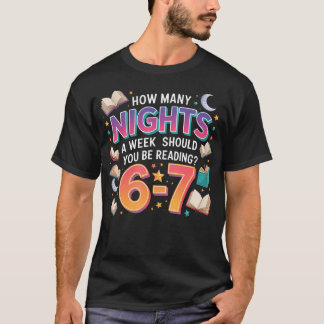 T-shirt Combien de nuits par semaine devriez-vous lire 67