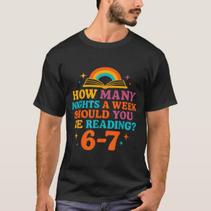 T-shirt Combien de nuits par semaine devriez-vous lire 67