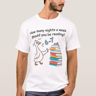 T-shirt Combien de nuits par semaine devriez-vous lire 6-7