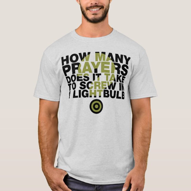 T-shirt Combien de prières ? (Devant)