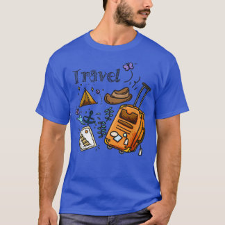 T-shirt Combinaison voyage aventure camping 