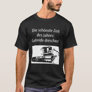 T-shirt Combiner Harvester Farmer Farmer Agriculture Grain
