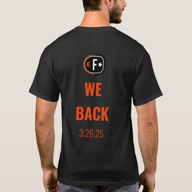 T-shirt COMBUSTIBLE Mens Black Short Sleeve Nous Retour (Dos)