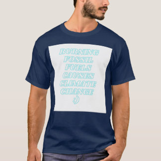 T-shirt combustion de combustibles fossiles