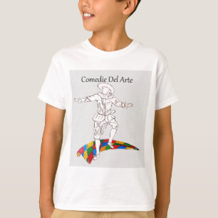 T-shirt comédie del arte harlequin