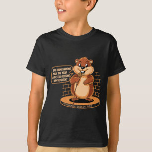 T-shirt Comédie du jour de la marmotte Stand-up Météo Sarc