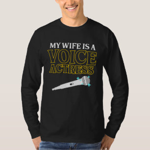 T-shirt Comédienne vocale Femme Artiste d'enregistrement d