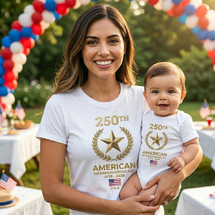 T-shirt Comémoratif 1776–2026 Patrimoine américain 250e