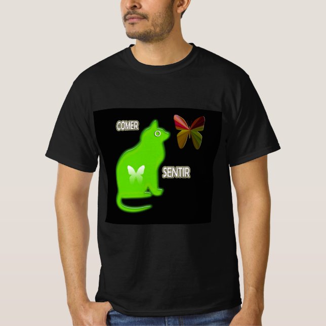 T-shirt comer y sentir (Devant)
