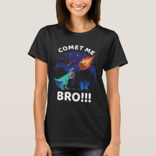 T-shirt Comète Mec Drôle Boxe T Rex Dinosaure Pun Extin