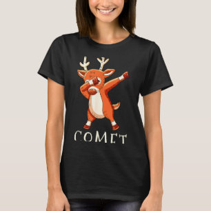 T-shirt Comète Renne du Père Noël Tenue de famille assorti