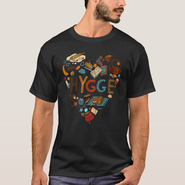T-shirt Comfy Hygge Costume for Women Men Kids 2 (Devant)