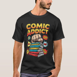 T-shirt Comic Addict Gras Rétro