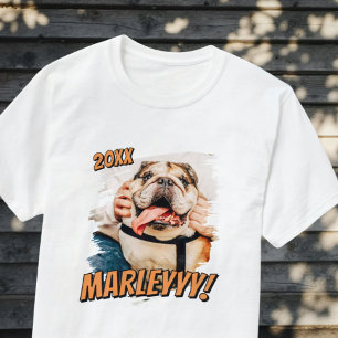 T-shirt Comic moderne simple Grunge personnalisé photo pou