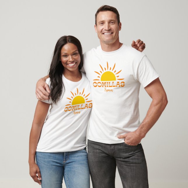 T-shirt COMILLAS Espagne. Soleil (Unisexe)