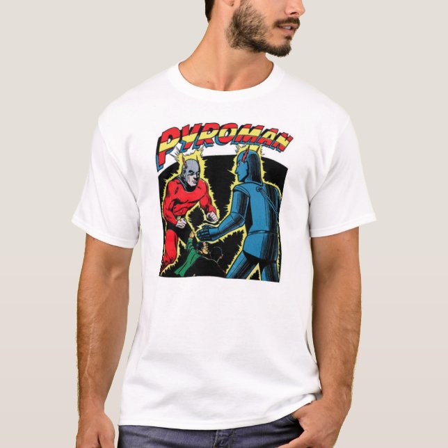 T-shirt comique de Pyroman (Devant)