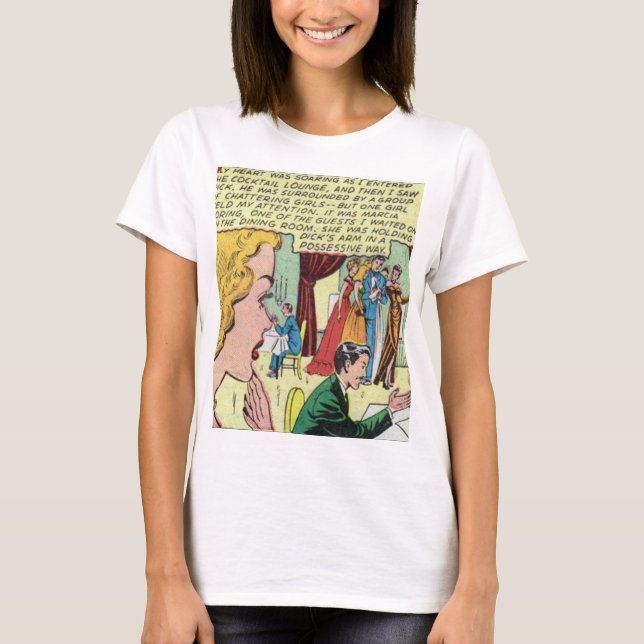 T-shirt Comique romantique des années 1950 | Meilleur cade (Devant)