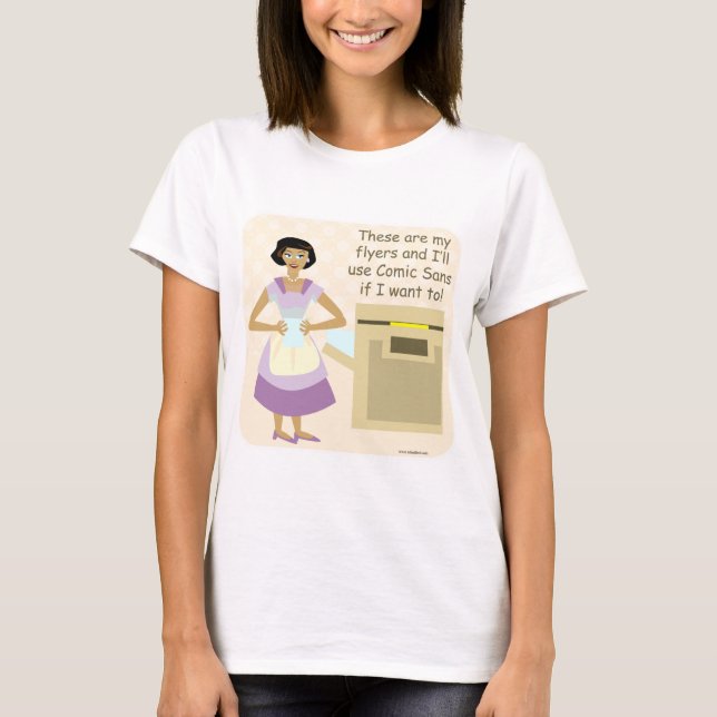 T-shirt Comique Sans femme au foyer Funny Cinquante Devise (Devant)
