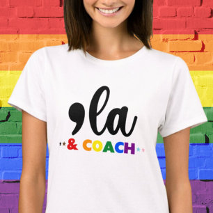 T-shirt Comma la & Coach-Kamala Harris Progressive Pride