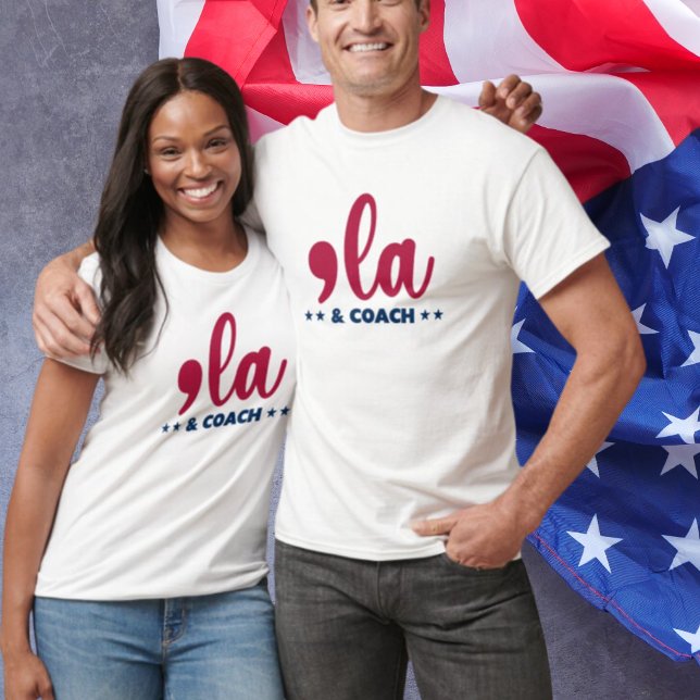 T-shirt Comma la & Coach Kamala Harris Tim Walz (Créateur téléchargé)