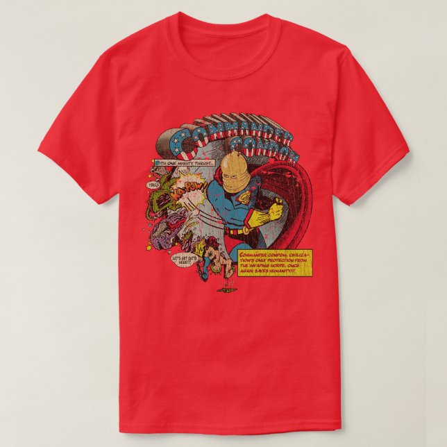 T-shirt Commandant Condom Mighty Thrust 1987 (Design devant)