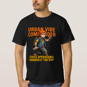 T-shirt Commandant de la vibe urbaine Street Drip