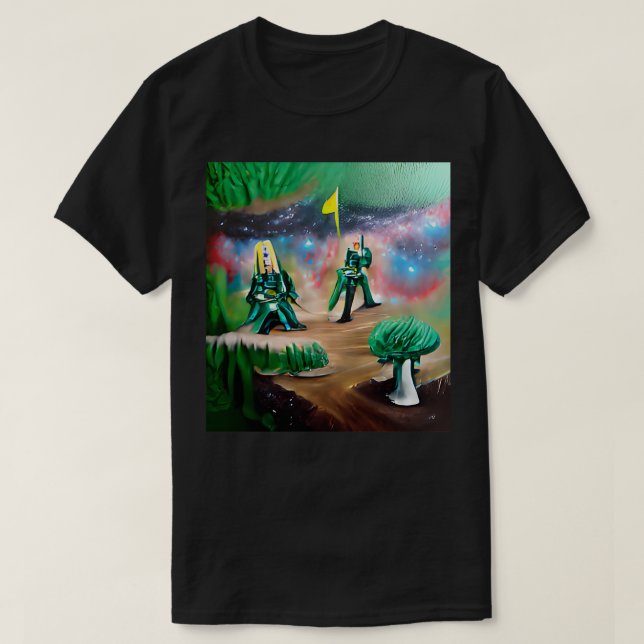 T-shirt Commande galactique de la forêt d'Imaginaires Asht (Design devant)