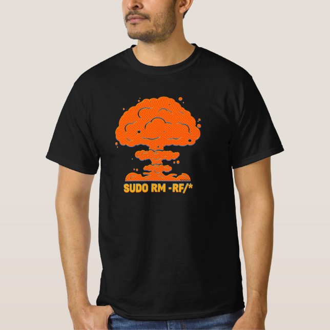 T-shirt Commande Linux - Préparez-vous pour Impact Funny (Devant)