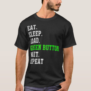 T-shirt Commandeur CNC Machiniste Funny Bouton vert