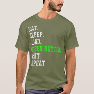 T-shirt Commandeur CNC Machiniste Funny Bouton vert