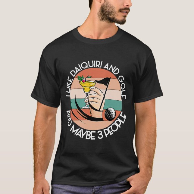 T-shirt COMME DAIQUIRI ET GOLF ET PEUT-ÊTRE 3 PERSONNES Gr (Devant)