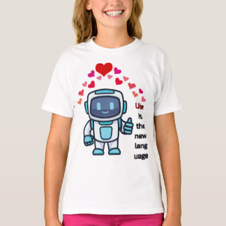 T-shirt comme est une nouvelle langue