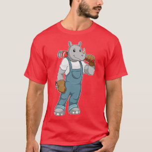 T-shirt comme Handyman avec pinces à pompe à eau