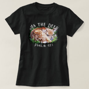 T-shirt Comme Le Cerf Bébé Le Cerf Fawn Psalm Christian