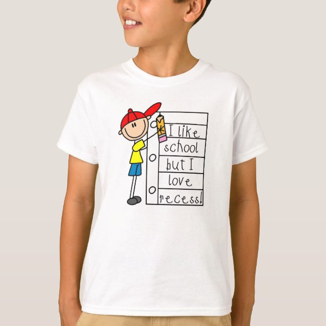 T-shirt Comme le renfoncement d'amour d'école (Devant)