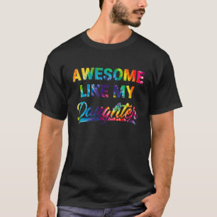T-shirt Comme Ma Fille Tie Dye Fête des pères