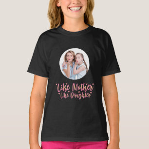 T-shirt Comme Mère Comme Fille, Cadeau Personnalisé Maman
